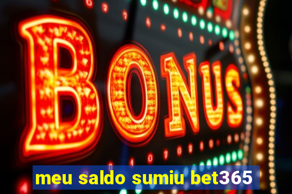 meu saldo sumiu bet365